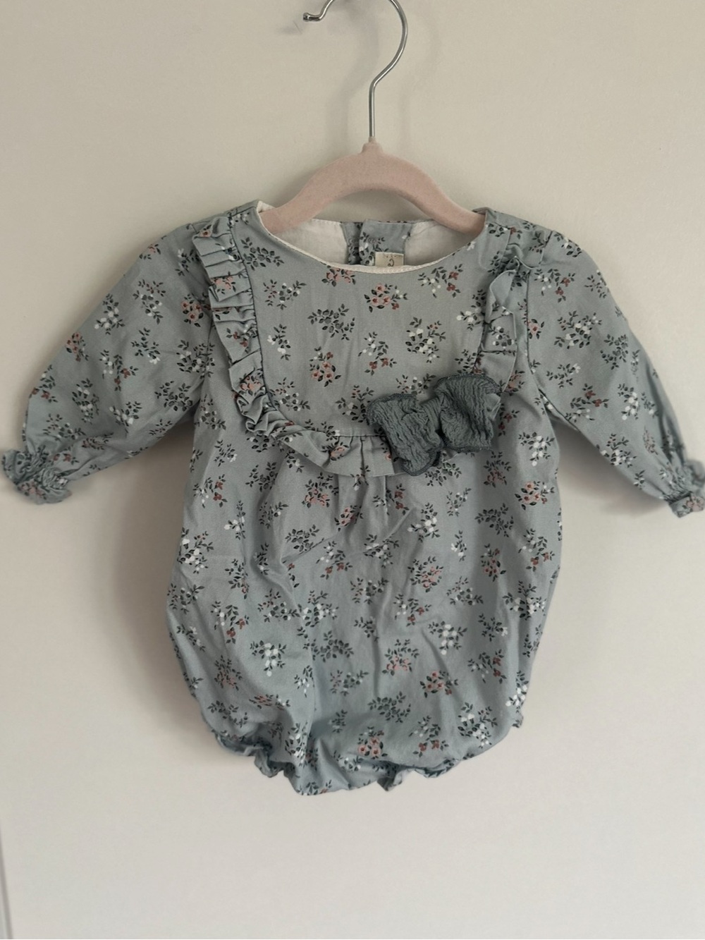 Fina Ejerique Long Sleeve Bubble Romper for Newborn